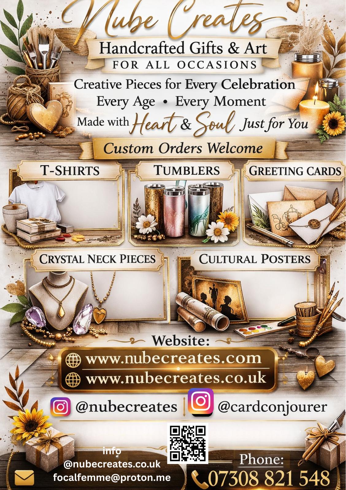 Nubiene Creations flyer